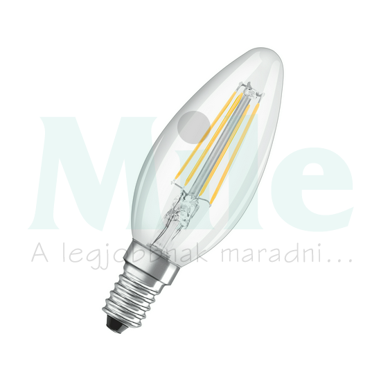 LED lámpa B35 gyertya filament 4W- 40W E14 470lm 827 220-240V AC 10000h 300° LVCLB40 LEDVANCE