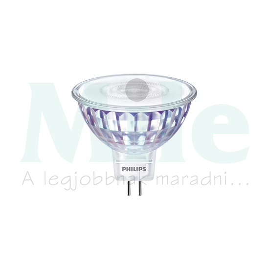 LED lámpa MR16 tükrös MR16 7W- 50W GU5.3 660lm 840 12V AC 15000h 36° CorePro LEDspot LV Philips