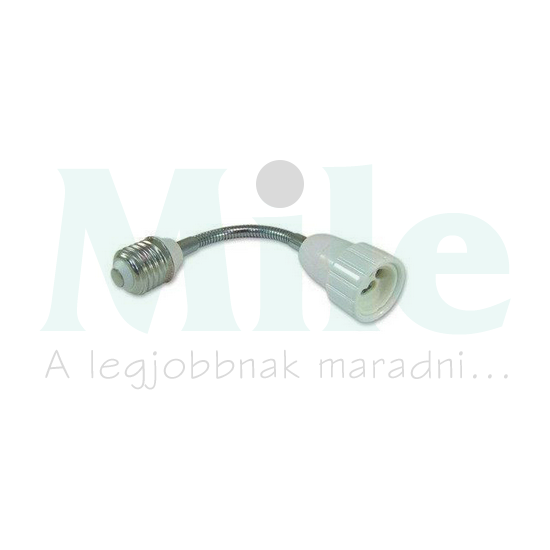 Lámpafoglalat-adapter E27->GU10 20W/240V 200mm hosszabbító műanyag fehér LED line