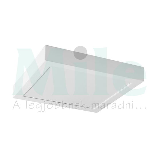 LED mennyezeti lámpatest négyzet süllyesztett falonkívüli 1x 24W 230V AC 2420lm 3000K IP20 20000h Shaun2 RÁBALUX