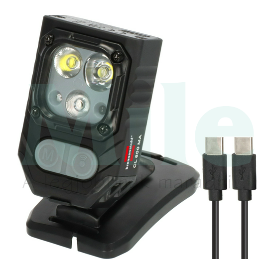 LED munkalámpa USB-C-kábellel beépített LED 600lm 3.7V 5W 6500K fém/műanyag IP54 CL 600 MA LECTRA