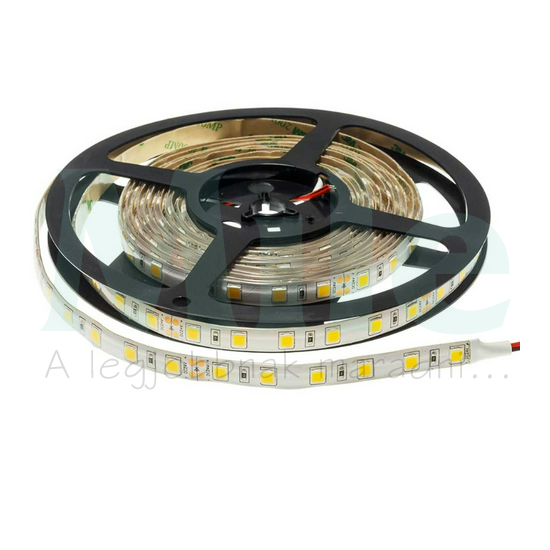 LED szalag 5m öntapadó 14.4W/m 60db/m 600lm/m fehér-fényű 24V DC 4500K IP54 10mm OPTONICA