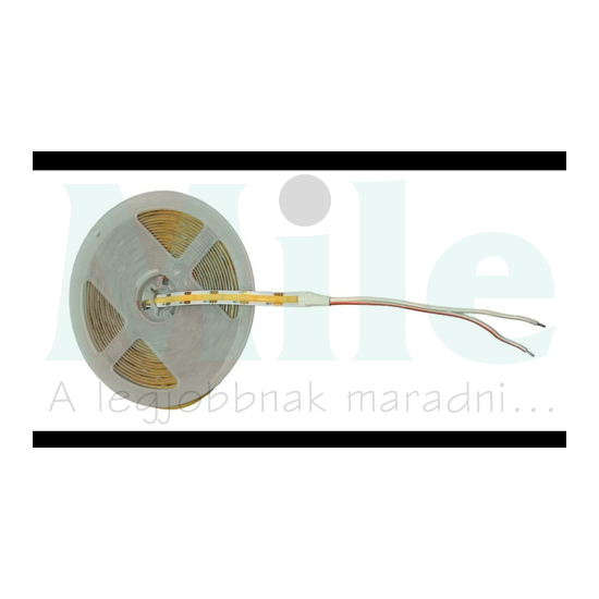 LED szalag COB 1m öntapadó 11W/m 312db/m 800lm/m fehér-fényű 12V DC 4000K IP20 8mm x 2mm Clearled