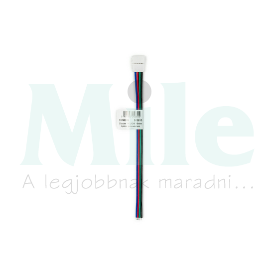 LED szalag csatlakozó 10mm RGB-szalaghoz 4pólus 140mm-vezeték CLICK LED line