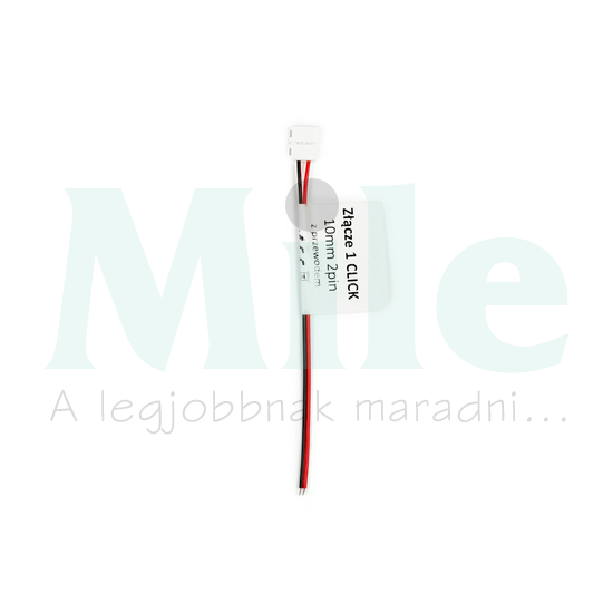 LED szalag csatlakozó 10mm-szalaghoz 2pólus 140mm-vezeték CLICK LED line