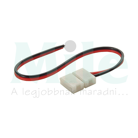LED szalag csatlakozó 2P 12VAC/DC csatl 16x12x5mm/vezeték  CONNECTOR 8-CP KANLUX