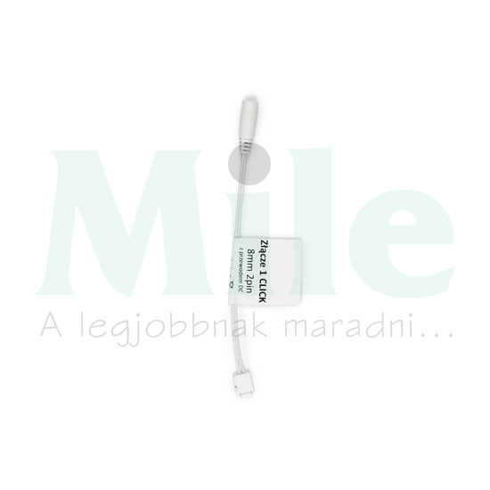 LED szalag csatlakozó 8mm 2pólus 140mm-vezeték CLICK lengő DC-aljzat LED line