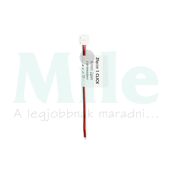 LED szalag csatlakozó 8mm-szalaghoz 2pólus 140mm-vezeték CLICK LED line