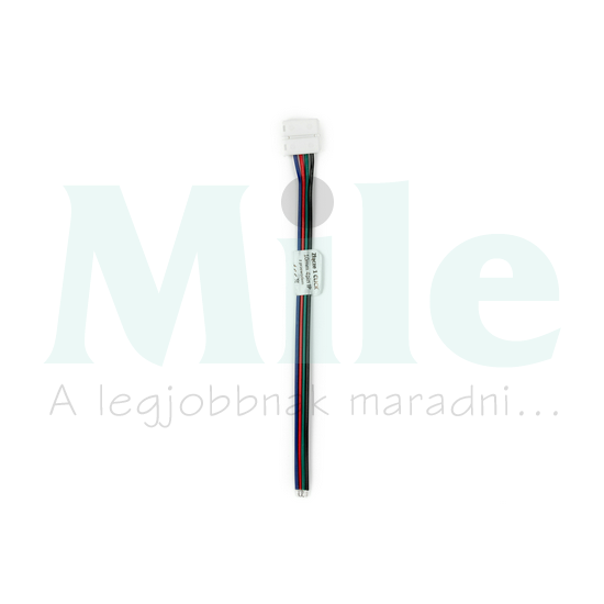 LED szalag csatlakozó vízálló 10mm RGB-szalaghoz 4pólus 140mm-vez. CLICK LED line
