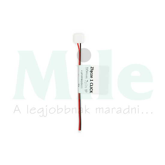 LED szalag csatlakozó vízálló 10mm-szalaghoz 2pólus 140mm-vezeték CLICK LED line