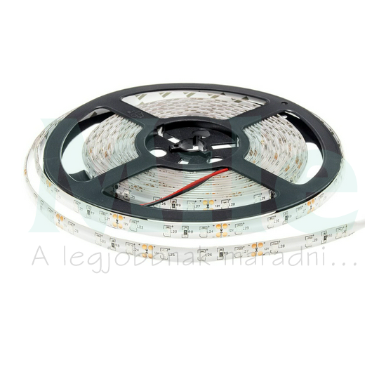 LED szalag kültéri piros 5m öntapadó 4.8W/m 60db/m 300lm/m piros-fényű 12V DC IP54 8mm OPTONICA