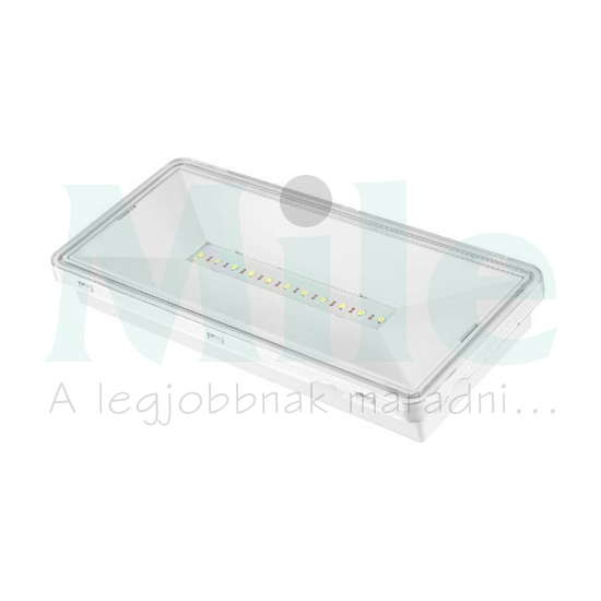 LED vészvilágító állandó/készenléti +matricakészlet 2.7W 220-240V AC mennyezeti MLX JM515 HUNILUX