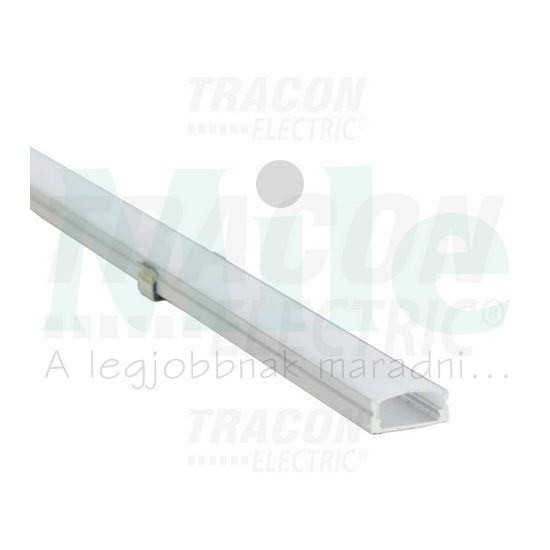 LED szalag profil alumínium 17,4x7x1000mm 12mm széles szalaghoz TRACON