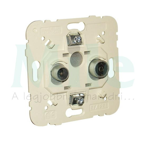 Logus90 antenna aljzat TV-R csillagpontos süllyesztett 2x végzáró 7dB/860MHz Elko EP