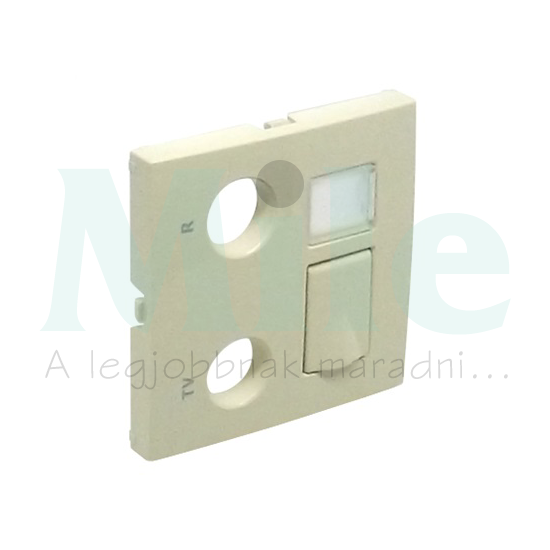 Logus90 fedlap TV-R-RJ45 krém IP20 műanyag Elko EP