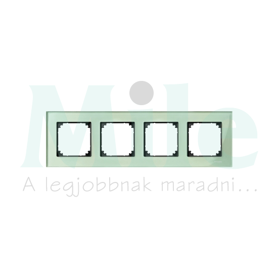 MERTEN M-Plan négyes keret, smaragdzöld (üveg)