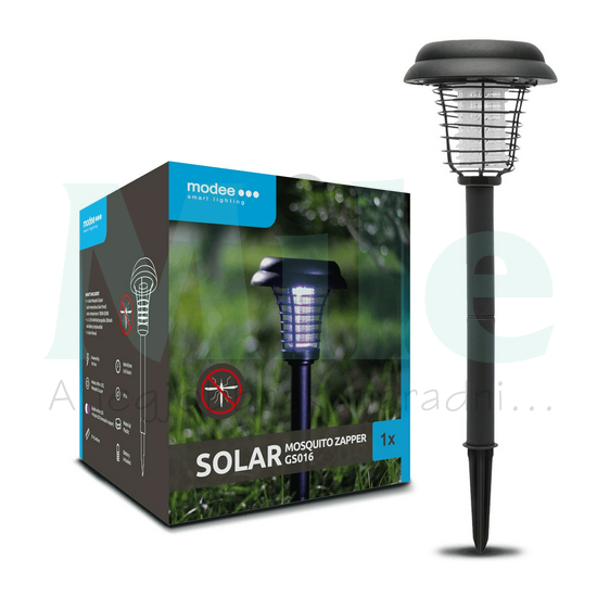 LED szolár szúnyogriasztó leszúrható 1,2V/0,2Ah Ni-MH AA akku 8h 1db 1,2V DC 7800-11000K Modee