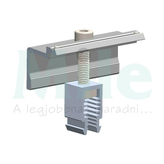 Modulrögzítő bilincs napelemhez szélső 30-46mm modulvastasgságra L80mm Metal CLE10+ AEROCOMPACT