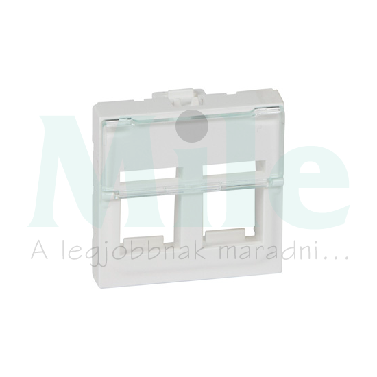 Mosaic adapterkeret 2xKeystone adatcsatlalkozóhoz fehér LEGRAND