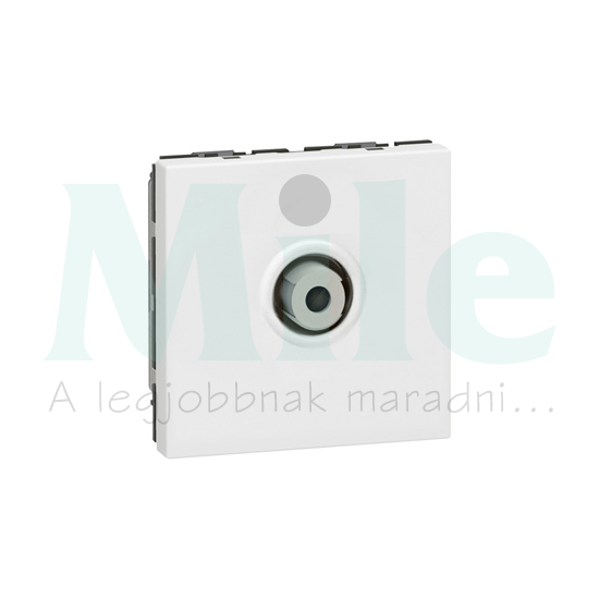 Mosaic antenna aljzat modul F TV süllyesztett fehér 1-kimenet végzáró 1dB/860MHz LEGRAND