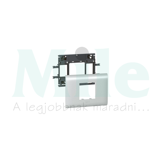 Mosaic csatorna-szerelvénykeret 65mm-fedélhez 2-egység kezeletlen műanyag DLP alu LEGRAND