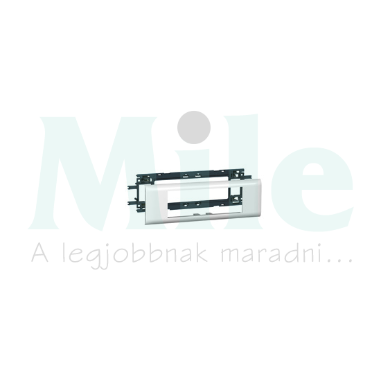 Mosaic csatorna-szerelvénykeret 65mm-fedélhez 6-egység kezeletlen műanyag fényesfehér DLP LEGRAND