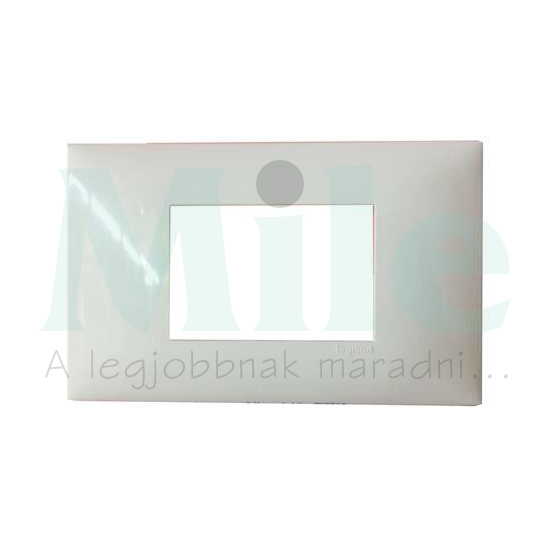 Mosaic csatorna-szerelvénykeret 85mm-fedélhez 3-egység kezeletlen műanyag fényesfehér DLP LEGRAND