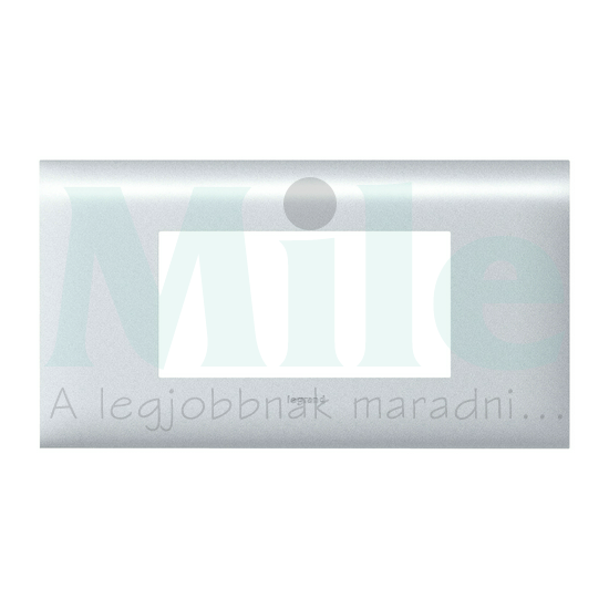 Mosaic csatorna-szerelvénykeret 85mm-fedélhez 4-egység kezeletlen műanyag DLP alu LEGRAND