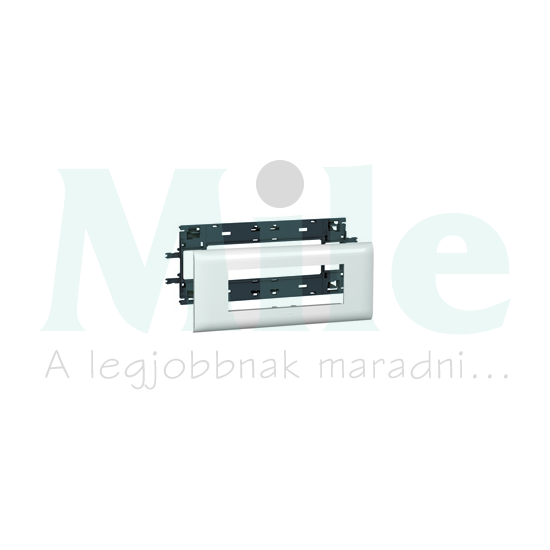 Mosaic csatorna-szerelvénykeret 85mm-fedélhez 6-egység kezeletlen műanyag fényesfehér DLP LEGRAND