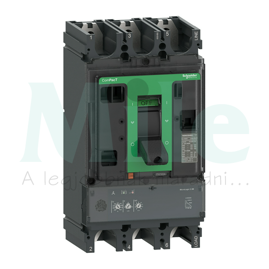 Motorvédő megszakító 3P3D 160-320A-hő 70kA fix elektronikus ÚjGen NSX400H Mic2.3M-320A Schneider