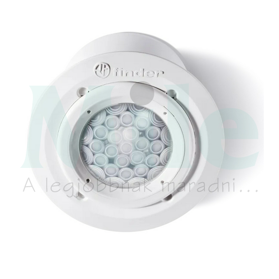 Mozgásérzékelő álmennyezetbe alkonykapcsolóval 360° PIR 8m-érzékelésátmérő 4m-oldalra 24V AC/DC süllyesztett IP40 18.31.0.024.0300 FINDER