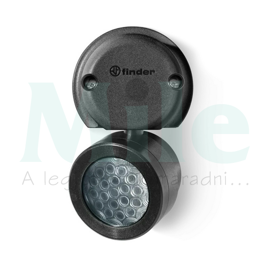 Mozgásérzékelő fényérzékelős 110° PIR 8.6m-érzékelésátmérő 1000W 230V antracit IP55 18.81.8.230.0002 FINDER