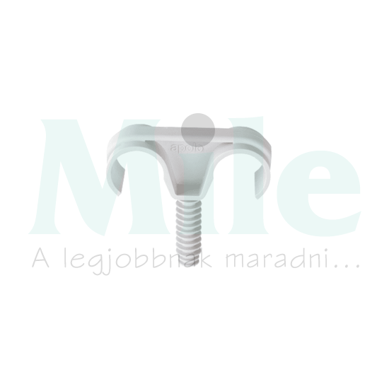 Csőbilincs kétkarú beütős 16-19mm-csőátmérőhöz műanyag 2-csőhöz szürke FTD Taclip CELO