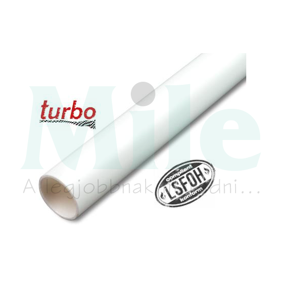 Merev (MÜII) védőcső nem tokozott 45/3m UV álló PP 32mm/ fehér merev HFIR Turbo 32 Dietzel