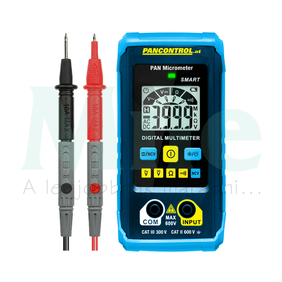Multiméter V-A-Ohm digitális 300VDC 300VAC 0.2ADC 2MOhm Pancontrol