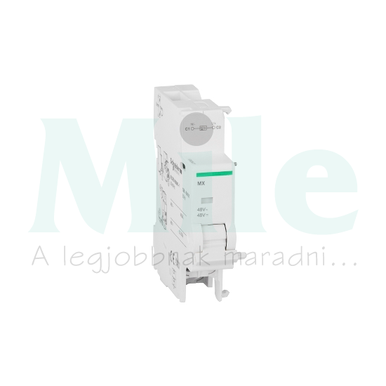 Munkaáramú kioldó C40/C60/C120/DPN/DT/ID-hez 48V AC/DC 1modul Acti9 MX Schneider