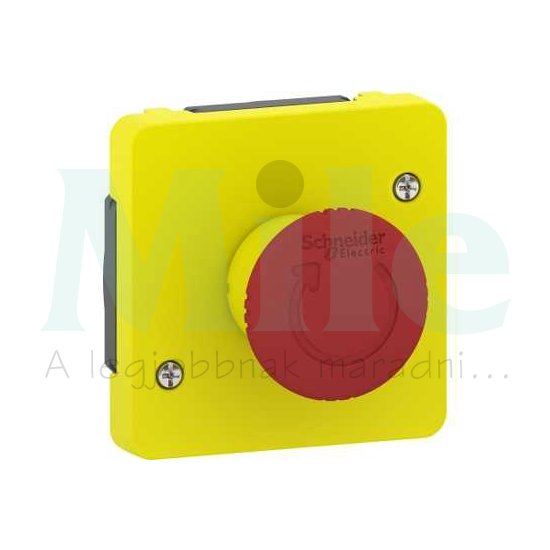 MurevaStyl vészgomba-nyomó komplett komplett falonkívüli csavaros IP55 Schneider