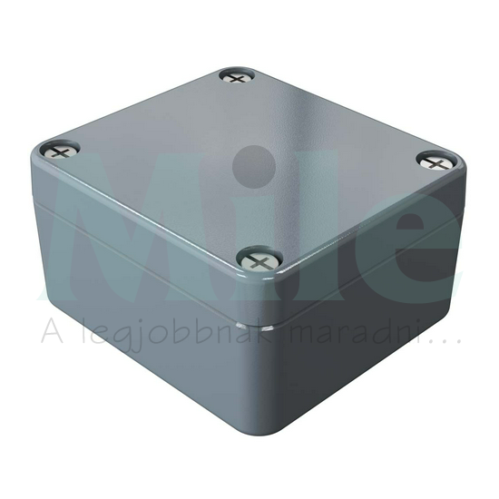 Műszerdoboz alumínium A101 64x58x34mm(MAxSZxMÉ) IP66 festett ezüstszürke (szerlap nélkül) ROSE+BOPLA