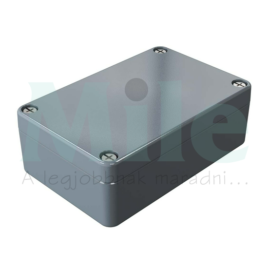 Műszerdoboz alumínium A102 64x98x34mm(MAxSZxMÉ) IP66 festett ezüstszürke (szerlap nélkül) ROSE+BOPLA