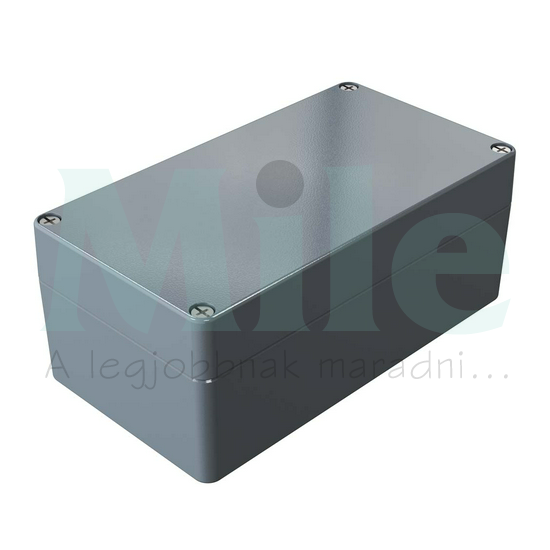 Műszerdoboz alumínium A123 120x220x91mm(MAxSZxMÉ IP66 festett ezüstszürke (szerlap nélkül) ROSE+BOPLA