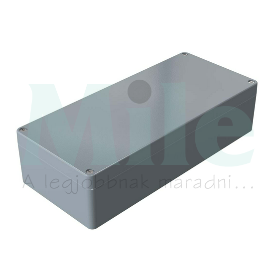 Műszerdoboz alumínium A135 160x360x91mm(MAxSZxMÉ) IP66 festett ezüstszürke (PR00100110120 szerlap nélkül) ROSE+BOPLA