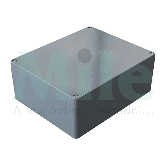 Műszerdoboz alumínium A155 230x280x111mm(MAxSZxMÉ) IP66 festett ezüstszürke (PR00100110160 szerlap nélkül) ROSE+BOPLA