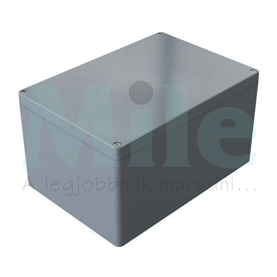 Műszerdoboz alumínium A165 230x330x181mm(MAxSZxMÉ) IP66 festett ezüstszürke (szerlap nélkül) ROSE+BOPLA