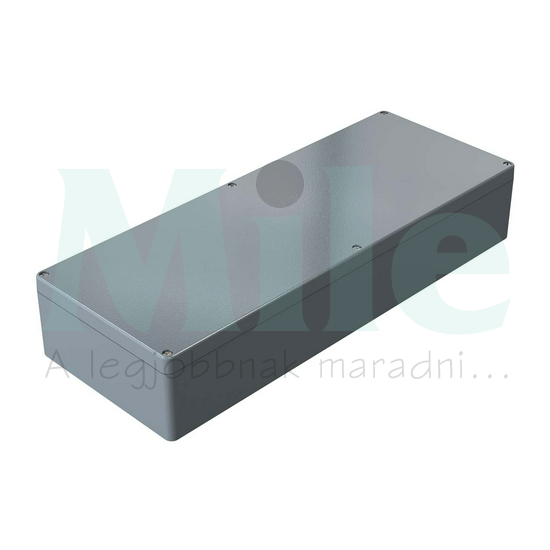 Műszerdoboz alumínium A169 230x600x111mm(MAxSZxMÉ) IP66 festett ezüstszürke (PR00100110190 szerlap nélkül) ROSE+BOPLA