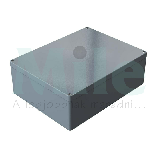 Műszerdoboz alumínium A180 312x403x141mm(MAxSZxMÉ) IP66 festett ezüstszürke (szerlap nélkül) ROSE+BOPLA