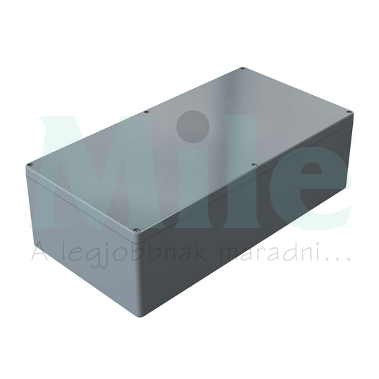 Műszerdoboz alumínium A197 310x600x181mm(MAxSZxMÉ) IP66 festett ezüstszürke (szerlap nélkül) ROSE+BOPLA