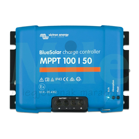 Napelem töltésvezérlő 12/24V akkuhoz 60Amax. 50Amax. IP43 RS232/USB MPPT Victron Energy