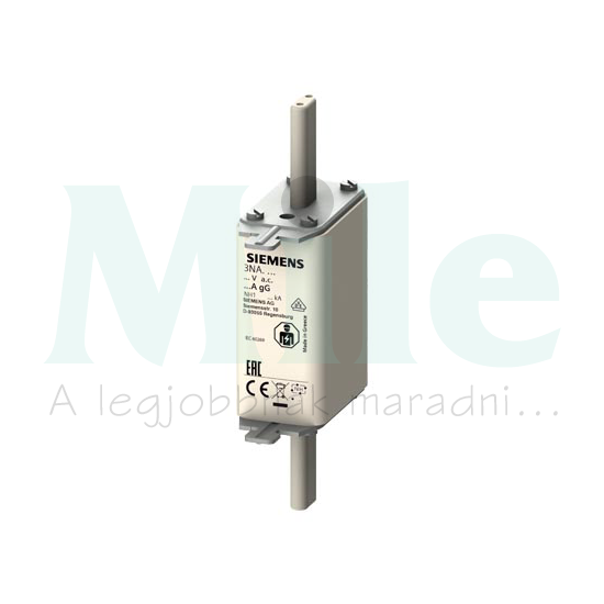 NH biztosítóbetét NH1 80A gL/gG 500V AC/DC 120kA SENTRON SIEMENS