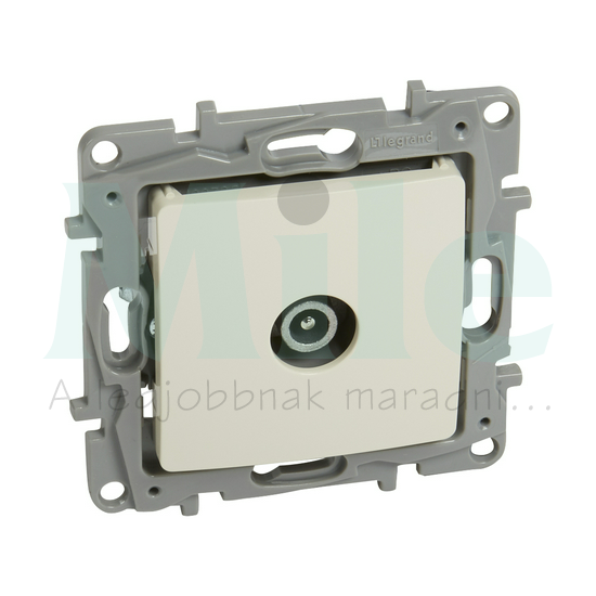 Niloé antenna aljzat TV körmös süllyesztett bézs 1-kimenet átmenő 14dB/860MHz LEGRAND