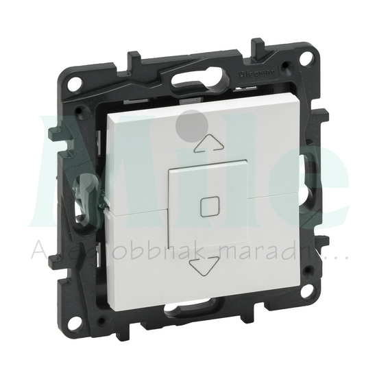 NiloéStep redőnymozgató 3állású 1P billentyűs fehér műanyag LEGRAND